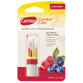 Лечебный бальзам-стик для губ Carmex Ягодный микс  Comfort Care Colloidal Oatmeal Lip Balm Mixed Berry Stick